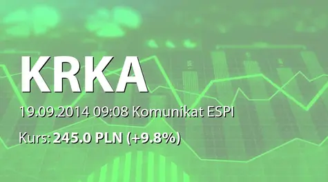 Krka, tovarna zdravil, d.d., Novo mesto: Acquisition of treasury shares (2014-09-19)