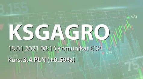 KSG Agro S.A.: Information on increasing credit lines at TASkombank (2021-01-18)