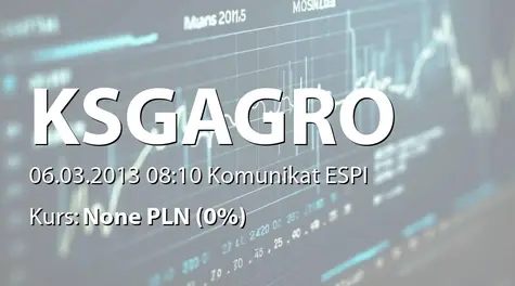 KSG Agro S.A.: Start of Share Buyback Program (2013-03-06)
