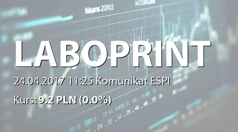 Labo Print S.A.: Wybór audytora - Grant Thornton Polska sp. z o.o. sp.k. (2017-04-24)