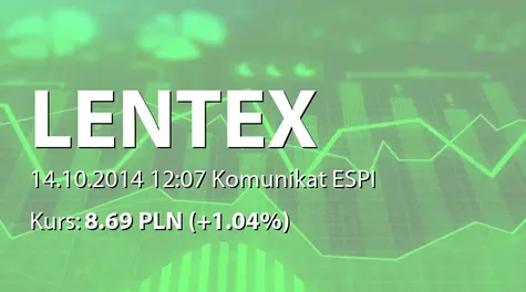 Lentex S.A.: Nabycie akcji przez Gamrat SA (2014-10-14)