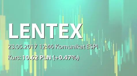 Lentex S.A.: SA-QSr1 2017 - korekta (2017-05-23)