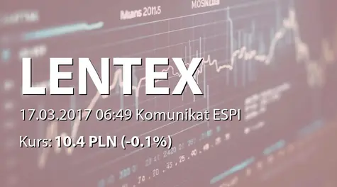 Lentex S.A.: SA-R 2016 (2017-03-17)