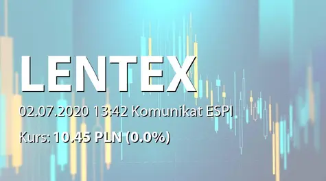 Lentex S.A.: Wypłata dywidendy - aktualizacja (2020-07-02)
