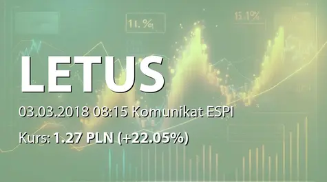 Letus Capital S.A.: Informacja produktowa (2018-03-03)