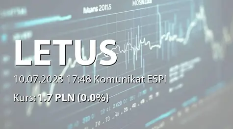 Letus Capital S.A.: Odpis aktualizacyjny należności spółki zależnej i odpisy wartości udziałów spółek zależnych (2023-07-10)