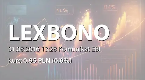 LexBono S.A.: Przydział obligacji na okaziciela serii B (2016-08-31)