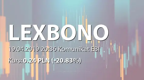 LexBono S.A.: Przydział obligacji serii I i I1 (2019-04-19)