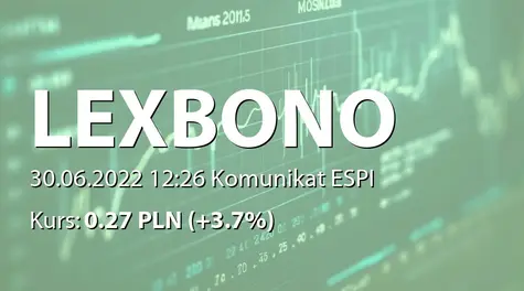 LexBono S.A.: Wypłata odsetek, wykup i umorzenie obligacji serii J (2022-06-30)