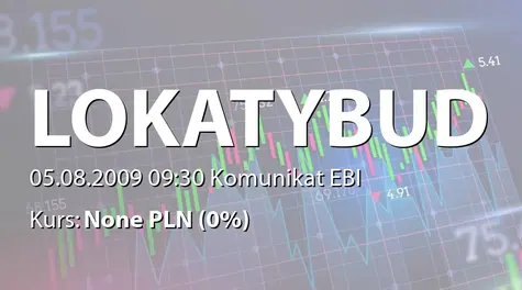 Lokaty Budowlane S.A.: Wygrajkonkurs.pl - ocena formalna wniosku o dofinansowanie (2009-08-05)