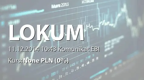 Lokum Deweloper S.A.: Uzyskanie dostępu do systemu EBI (2014-12-11)