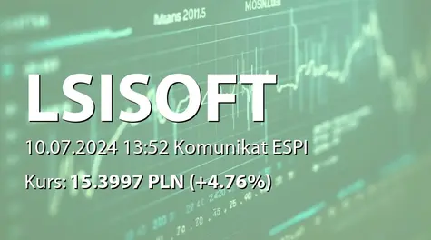 LSI Software S.A.: Wstępne wyniki sprzedaży po I półroczu 2024 roku (2024-07-10)