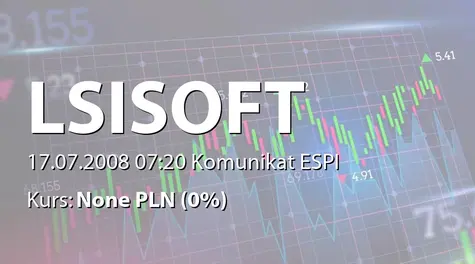 LSI Software S.A.: Umowa z podmiotem zarządzającym siecią lokali gastronomicznych - 800 tys. zł (2008-07-17)