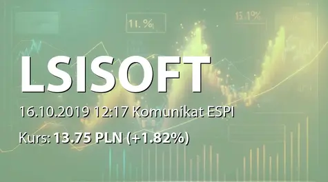 LSI Software S.A.: Wstępne wyniki sprzedaży po III kwartałach 2019 (2019-10-16)