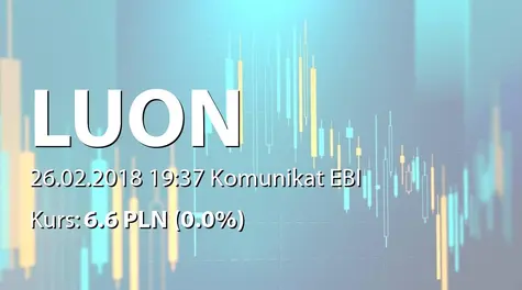 LuON S.A.: Umowa z Autoryzowanym DoradcÄ (2018-02-26)