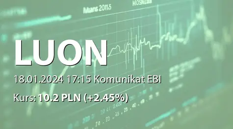 LuON S.A.: Wybór audytora - Alfa Audit & Advisory sp. z o.o. (2024-01-18)