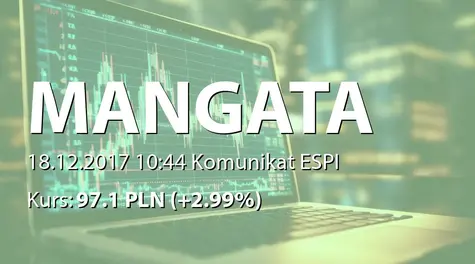 MANGATA HOLDING S.A.: Zbycie akcji przez członka RN (2017-12-18)