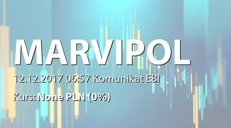 Marvipol Development S.A.: Dopuszczenie akcji obrotu giełdowego na GłĂłwnym Rynku GPW (2017-12-12)