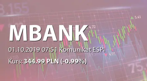 mBank S.A.: Nabycie akcji przez Nationale-Nederlanden OFE (2019-10-01)