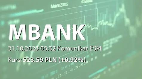 mBank S.A.: SA-QSr3 2023 (2023-10-31)