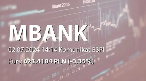 mBank S.A.: Zbycie akcji przez dyrektora (2024-07-02)