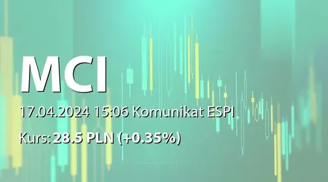 MCI Capital Alternatywna Spółka Inwestycyjna S.A.: Rozpoczęcie procesu nabywania akcji Spółki przez MCI.EuroVentures 1.0. (2024-04-17)