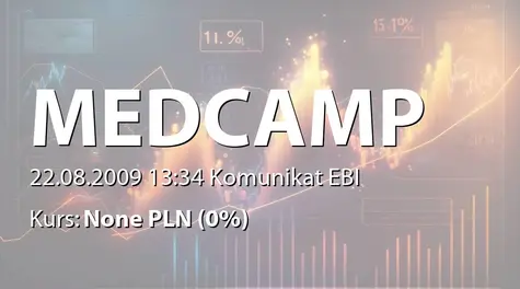 MEDCAMP S.A.: Sprzedaż nieruchomości na rzecz osób fizycznych - 3,02 mln zł (2009-08-22)