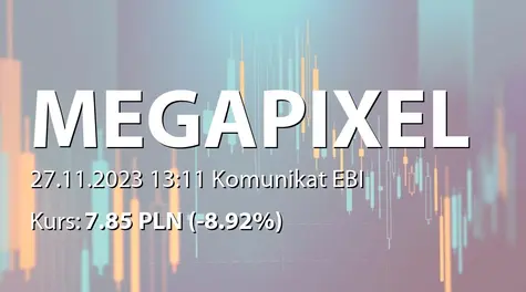 MegaPixel Studio S.A.: NWZ (12:00) - projekty uchwał: dalsze istnienie Spółki (2023-11-27)