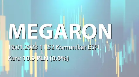 Megaron S.A.: Terminy przekazywania raportów okresowych w 2023 roku (2023-01-19)