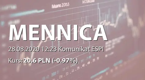 Mennica Polska S.A.: Aneks do umowy o limit kredytowy (2020-08-28)