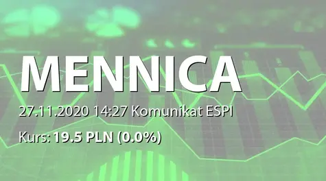 Mennica Polska S.A.: Aneks do umowy o linię wieloproduktową dla grupy podmiotów powiązanych (2020-11-27)