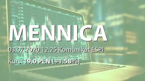 Mennica Polska S.A.: Złożenie oświadczenia o poddaniu się egzekucji w związku z podpisaniem aneksu do umowy z bankiem (2020-07-03)