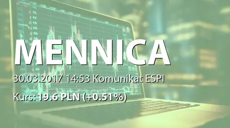 Mennica Polska S.A.: ZWZ - projekty uchwał: wypłata dywidendy - 0,70 PLN, obniżenie kapitału (2017-03-30)