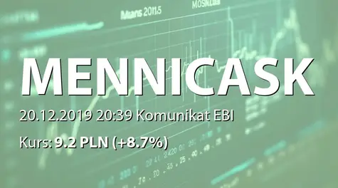 Mennica Skarbowa S.A.: Powołanie członka Zarządu (2019-12-20)