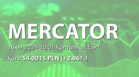 Mercator Medical S.A.: Szacunkowe wyniki drugiego kwartału 2024 r. (2024-09-16)