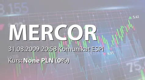 Mercor S.A.: SA-PSr 2009 (2009-08-31)