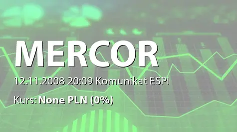 Mercor S.A.: SA-QSr3 2008 (2008-11-12)