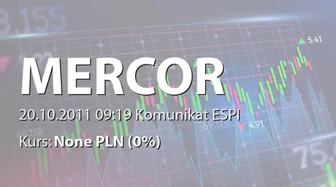 Mercor S.A.: Sprzedaż akcji przez ING TFI SA (2011-10-20)