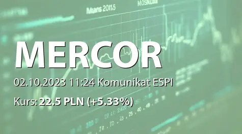 Mercor S.A.: Zakup akcji własnych (2023-10-02)