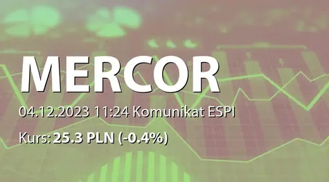 Mercor S.A.: Zakup akcji własnych (2023-12-04)