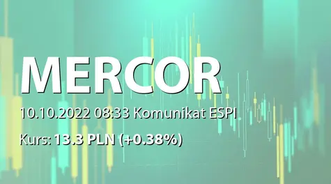 Mercor S.A.: Zakup akcji własnych (2022-10-10)