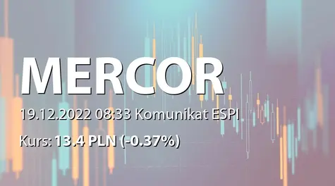 Mercor S.A.: Zakup akcji własnych (2022-12-19)