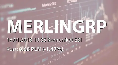 Merlin Group  S.A.: Incydentalne naruszenie zasady Dobrych Praktyk SpĂłłek Notowanych na NewConnect (2018-01-18)