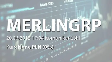 Merlin Group  S.A.: Stan posiadania akcji przez Investors Towarzystwo Funduszy Inwestycyjnych SA (2012-06-20)