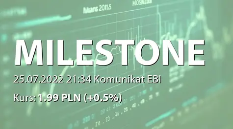 Milestone Medical, Inc.: ZWZ - projekty uchwał: zmiany w Radzie Dyrektorów, wybór audytora ( godz. zwołania 9.00) (2022-07-25)