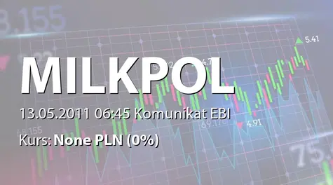 Milkpol S.A.: SA-Q1 2011 (2011-05-13)