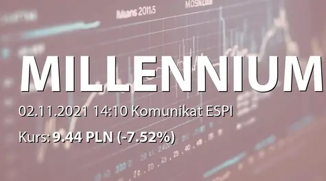 Bank Millennium S.A.: Decyzja KNF nakazująca przestrzeganie dodatkowego wymogu w zakresie funduszy własnych (bufor na ryzyko zabezpieczonych hipoteką walutowych kredytów i pożyczek dla gospodarstw domowych) (2021-11-02)