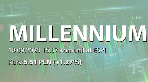 Bank Millennium S.A.: Dopuszczenie do obrotu na giełdzie w Luksemburgu obligacji nieuprzywilejowanych senioralnych (2023-09-18)