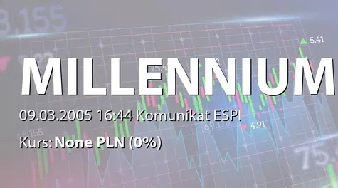 Bank Millennium S.A.: Oświadczenie Banku Millennium S.A. w sprawie przestrzegania zasad ładu korporacyjnego. (2005-03-09)