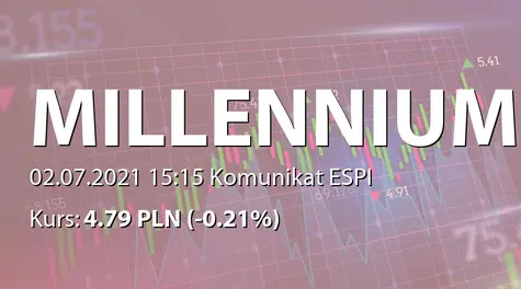 Bank Millennium S.A.: Pismo KNF ws. polityki dywidendowej w drugim półroczu 2021 oraz wynikach narzutów stress testów (2021-07-02)